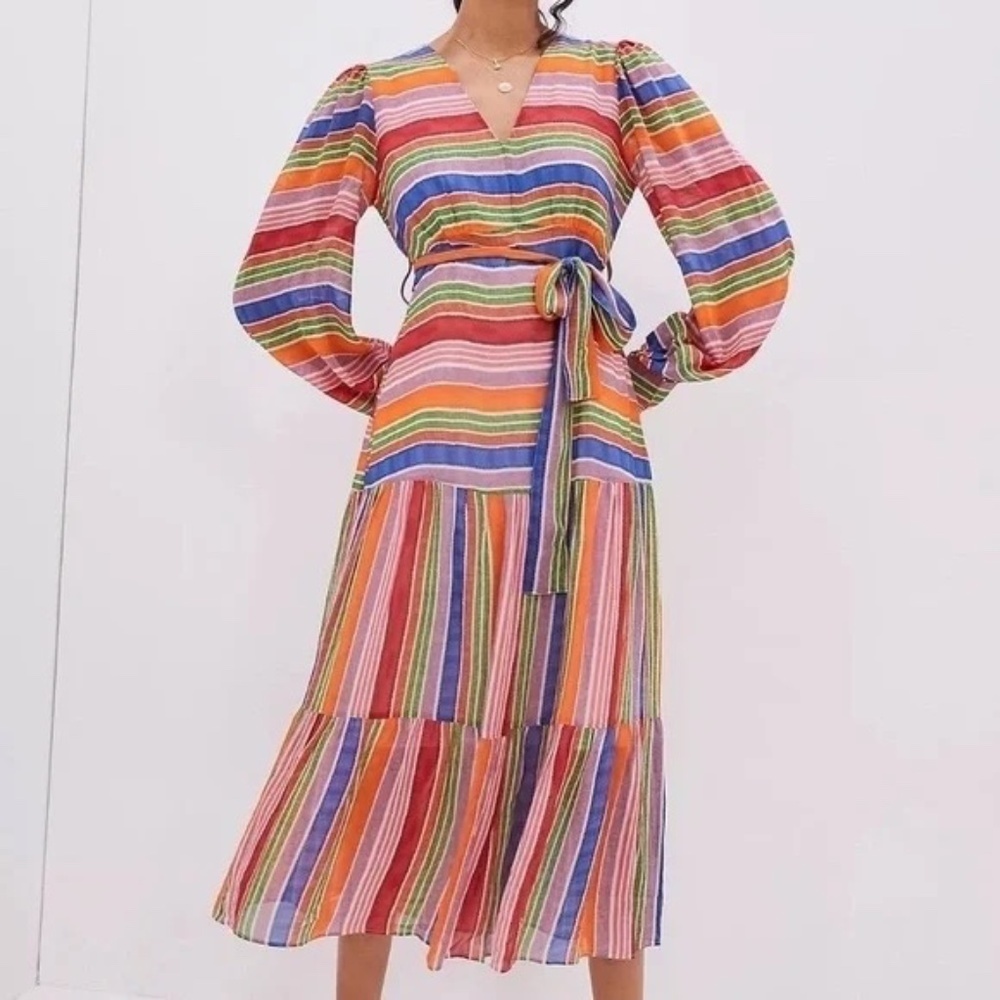 NWOT Anthropologie Farm Rio Luana Maxi Dress Sz M